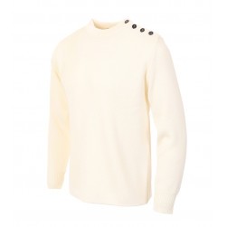 Pull marin national mixte - Écru