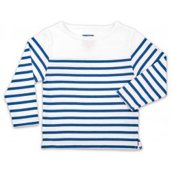 Marinière Mario Kid blanc/bleu