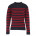 Pull marin femme Morgat, marine/rouge