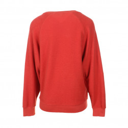 Pull jersey lourd brique