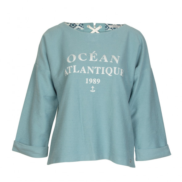 Pull molletonné Modica bleu Pull molletonné Modica bleu