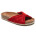Sandales plates rouge