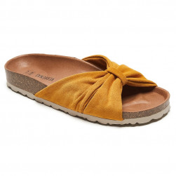 Sandales plates marron