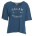 Tee-shirt col V Océan Atlantique bleu