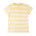 Tee-shirt marinière enfant blanc/jaune