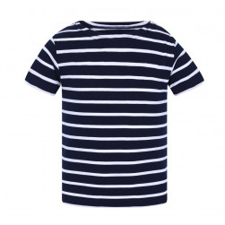 Tee-shirt marinière enfant Bately Marine / Blanc