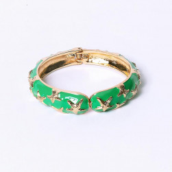 Bracelet éventail corail turquoise