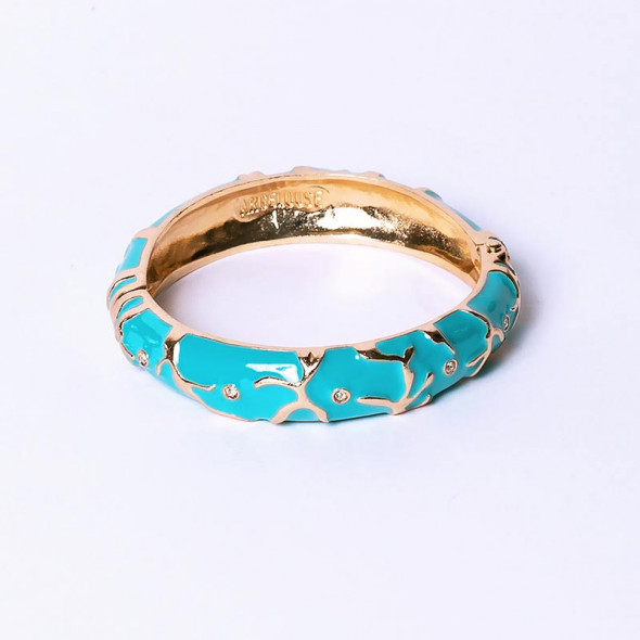 Bracelet éventail corail turquoise