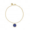 Bracelet ancre pierre bleu lapis-lazuli