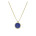 Collier ancre pierre bleu lapis-lazuli