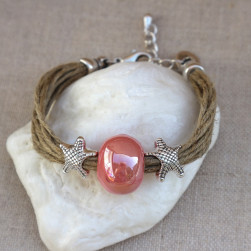 Bracelet de perles en céramique