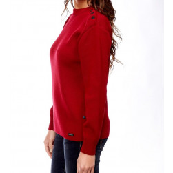 Pull marin national mixte - Rouge
