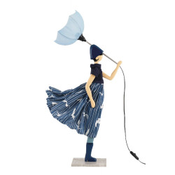 Lampe à poser "Femme au parapluie"