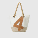 SAC SANDY DACRON LIN CUIR - camel