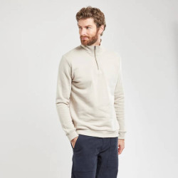 Sweat col zippé Takin homme - Argile