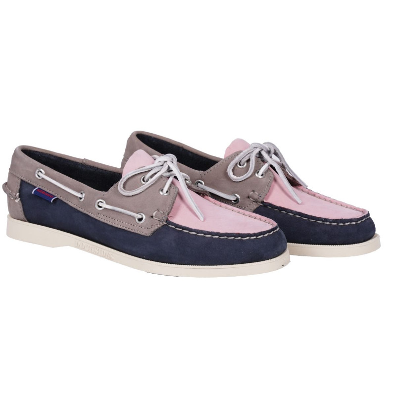 Docksides femme - Cuir marine rose Docksides femme - Cuir marine rose