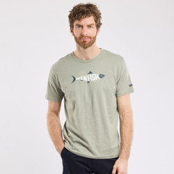 T-shirt sérigraphié homme - M'en fish/Shadow