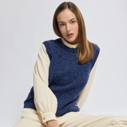 Pull sans manche - laine