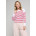 Marinière Amiral femme blanc/rouge