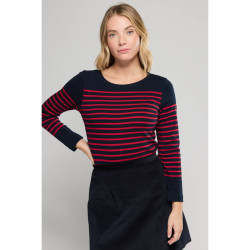 Marinière Amiral Marine/rouge
