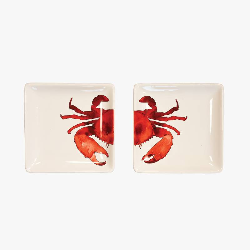 Assiette duo crabe