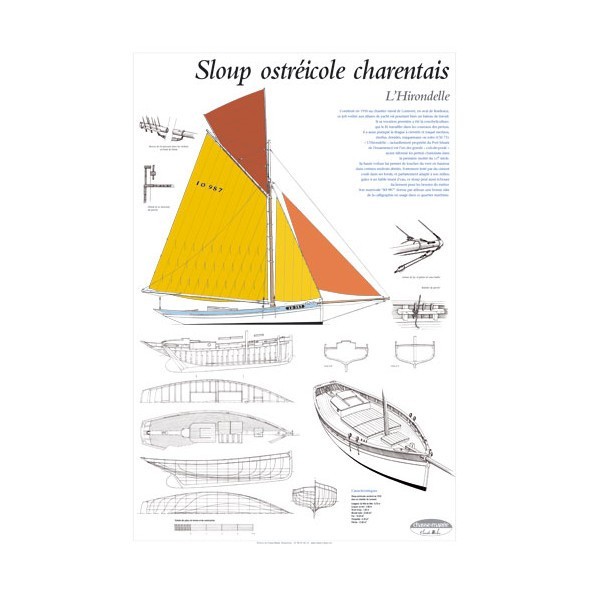 Plan de modélisme, Sloup ostréicole Plan de modélisme, Sloup ostréicole
